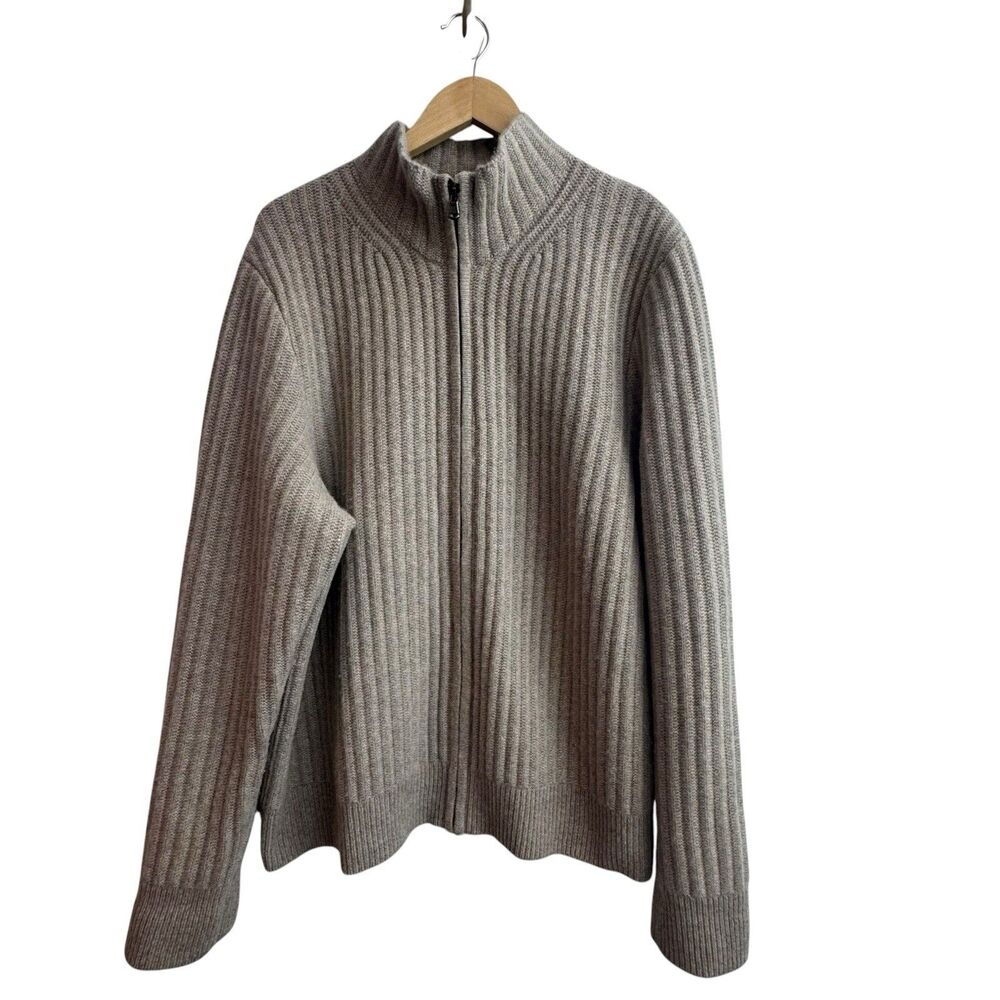 James Perse 100% Cashmere Full Zip-Up Cardigan Men’s Sweater Size 4 XL $1699